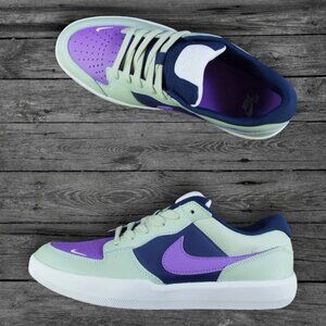 Nike SB Force 58 Premium Shoes - Olive Aura/Armory Navy/Black Razz (BRAND NEW)